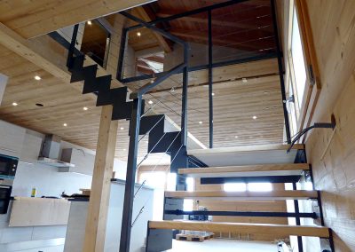 Escalier à crémaillère à Villard